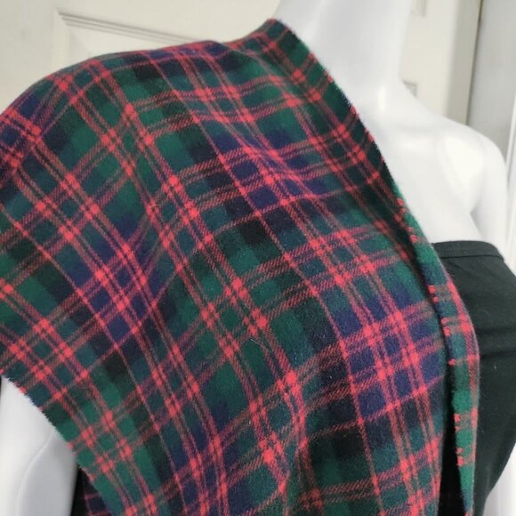 NWT Vineyard Vines Cashmere Scarf Red Green And Blue Plaid Tartan Scarf - Picture 4 of 8